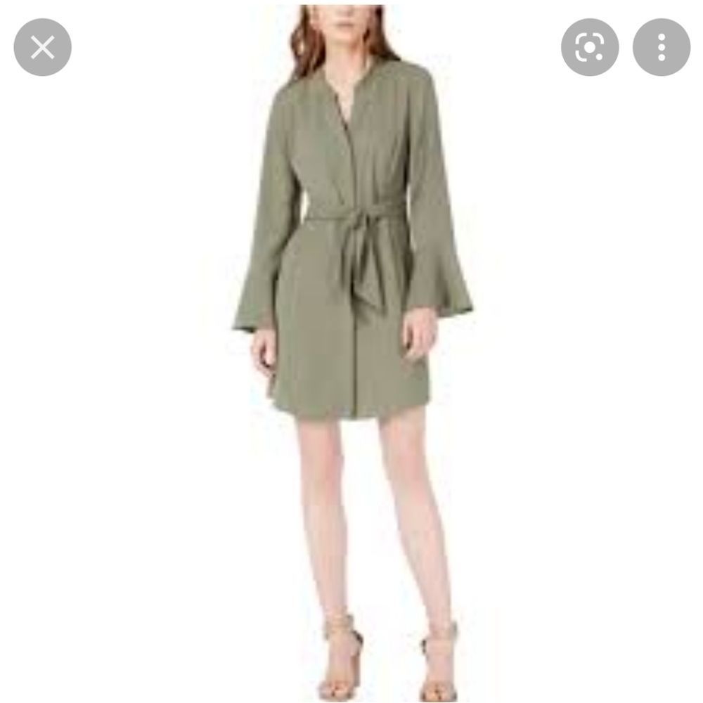 Bar Lll Bell Sleeve Green Dress
